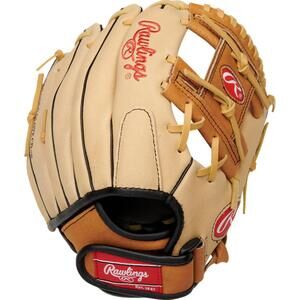 NEW RAWLINGS sure catch baseball mitt in tan